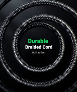 UGREEN 1/8 to 1/4 Stereo Cable 3.5mm TRS to 6.35mm Audio Cable Guitar to Aux Male Cord with Zinc Alloy Housing and Nylon Braid for Guitar, Laptop, Home Theater Devices, Speaker and Amplifiers 10FT 13 81WQ7hE8e1L