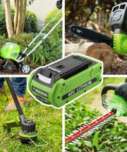 energup 40V Replacement Battery for Greenworks 40V Battery G-MAX 29462 29252 20202 22262 25312 25322 20642 22272 27062 21242 GreenWorks 40V Lithium Battery (Not for Gen 1) 9 81WQd qsvML