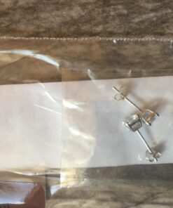 Solid Silver Cubic Zirconia cubic zirconia Round Cz Stud Earrings Choose from 10 CZ Weights 1.0 carats 13 81WS0jlvWKL