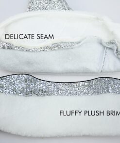 Alternative view of ocharzy Santa Hat with Sequin 4 Packs Christmas Hat Santa Sequin Hats Adults Christmas Party Hats Christmas Gifts Dark Silver-small Sequin