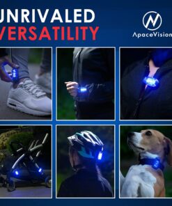 LED Safety Light (2 Pack) + Free Bonuses | Clip On Strobe/Running Lights for Runners, Dogs, Bike, Walking | The Best High Visibility Accessories for Your Reflective Gear, Bicycle etc Blue 22 81WTEQ jkaL