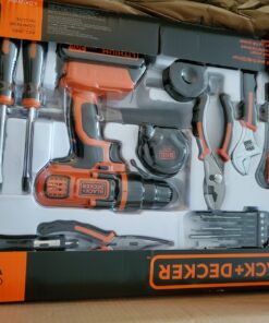 BLACK+DECKER 20V Max Drill & Home Tool Kit, 68 Piece (LDX120PK) 20V Home Tool Kit 75 81WTgdhrvUL 1