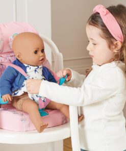 Alternative view of Casdon Baby Huggles Toys - Pink Booster Seat - Car Seat For Dolls with Adjustable Headrest & Buckles - Fits Dolls Sizes Up to 14" - Suitable for Preschool Toys - Playset for Children Aged 3+
