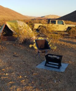 Fire Sense 60508 Notebook Charcoal BBQ Grill 3.5mm Cooking Bars Instant Foldable & Easy Portability For Outdoor Barbecues Camping Traveling Picnics Garden Beach Party - Black Charcoal Grill 44 81WU1PT4BL