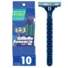 Gillette Sensor2 Plus Pivoting Head Men’s Disposable Razors, 10 Count (Pack of 3) 10 Razors (Pack of3) 48 81WU2DJJsFL
