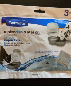Petmate Replendish Charcoal Replacement Filters Control Chlorine and Odor (3 count) Charcoal Filter 3 Count Waterer 14 81WU5Jf7vL