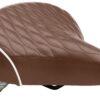 Schwinn Comfort Bike Seat, Bicycle Seat Replacement for Men and Women, Universal Fit Saddles with Standard Seat Posts Cruiser/Quilted Brown 10 81WUg8BPIL