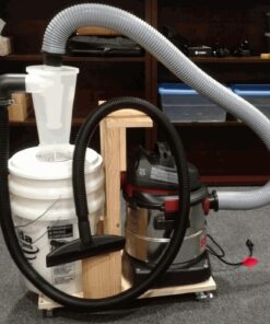 Oneida Air Systems Dust Deputy Deluxe Cyclone Separator Kit with Collapse-Proof Buckets for Wet/Dry Shop Vacuums (DD Deluxe 5-Gal) DD Deluxe 5-Gal 41 81WVOvs5qeL