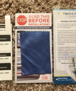 Tech Armor HD Clear Film Screen Protector Designed for Apple NEW iPhone SE 3 (2022), iPhone SE 2 (2020), iPhone 7 and iPhone 8 (4.7 Inch) 4 Pack 37 81WVxwlrxEL