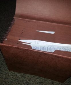 Pendaflex Heavy Duty Expanding File with Extra-Thick Cover, Tyvek Reinforced Edges, 21 Pockets, A–Z Tabs, Elastic Cord Closure, Letter Size (R117ALHD),Brown 1 Unit 22 81WWdCcdnxL