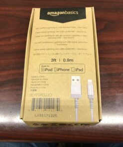 Amazon Basics Nylon Braided Lightning to USB A Cable, MFi Certified Apple iPhone Charger, Dark Gray, 3-Foot 3 Feet 1 46 81WZf9OpOXL