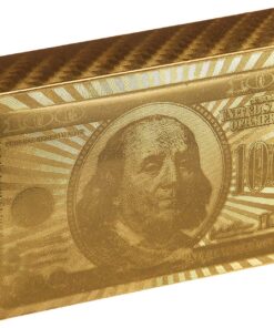 Generic, Deck of Poker Playing Cards in 999.9 Gold Foil Plating with Certificate and Mahogany Box, Bridge Size Cards, Playing Cards, Gold, 54 cards Cards With Box Set 16 81Wa2ceInhL