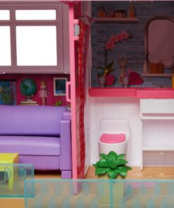 Barbie Dreamhouse Dollhouse with Pool, Slide and Elevator Standard Elevator 68 81WaHuBmdvL
