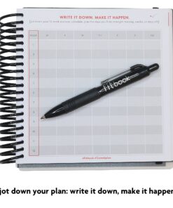 Fitlosophy Fitbook 12 weeks Black 18 81WaWm zzLL