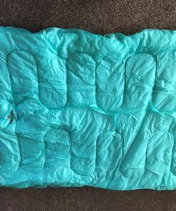 TETON Sports Cascade Double Sleeping Bag; Lightweight, Warm and Comfortable for Family Camping, Teal, 87" x 60" Cascade Double-Wide 40 81WbUotOShL