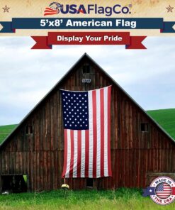 American Flags by USA Flag Co. (Made in USA) The Best 5x8 Embroidered Stars and Sewn Stripes United States Flag, Amazon A to Z Guarantee - 5 x 8 ft. 5 by 8 Foot 22 81WbuxBOMaL