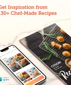 COSORI Air Fryer Pro LE 5-Qt Airfryer, Quick and Easy, UP to 450℉, Quiet, 85% Oil less, 130+ Recipes, 9 Customizable Functions, Mini Pizza Oven, Compact, Dishwasher Safe Gray 5 QT 27 81WbvTXiOUL 1