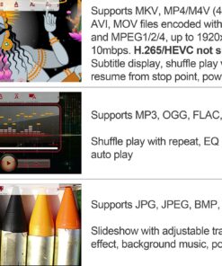 Micca Speck G2 1080p Full-HD Digital Media Player for USB Drives and SD/SDHC Cards, Digital Signage, H.264/AVC MP4 MKV Videos MP3 Music JPG Photos, HDMI and AV Output, Auto Play and Resume Speck G2 Full-HD 34 81Wc7K7nkL