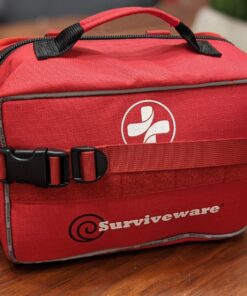 Surviveware Comprehensive Premium First Aid Kit Emergency Medical Kit for Trucks, Cars, Camping, Office and Sports and Outdoor Emergencies - Large 200 Piece Set Regular 54 81WcdcbZX3L