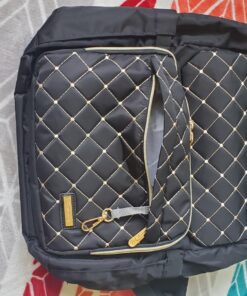 Bamomby Diaper Bag, Diaper Bag Backpack for Baby Boys Girls, Multifunction Large Rucksack Diaper Bags with Changing Pads, Waterproof Travel Back Pack Knapsack for Dad & Mom -Stylish Black 66 81WcjCfTdtL 1