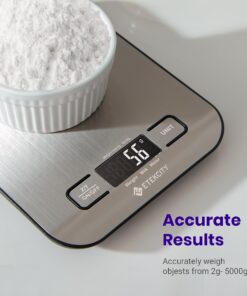 Alternative view of Etekcity Food Scale, Digital Kitchen Scale, 304 Stainless Steel, Weight in Grams and Ounces for Baking, Cooking, and Meal Prep, LCD Display, Medium Basic Medium Size