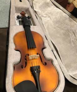 Mendini By Cecilio Violin For Beginners, Kids & Adults - Beginner Kit For Student w/Hard Case, Rosin, Bow - Starter Violins, Wooden Stringed Musical Instruments 1/2 MV300 Antique 29 81Wdv6tQWiL 1