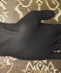 AMMEX Black Nitrile Exam Gloves, Box of 100, 3 Mil, Size Small, Latex Free, Powder Free, Textured, Disposable, Non-Sterile, Food Safe, ABNPF42100BX Small (Pack of 100) 51 81WfPlZmzsL