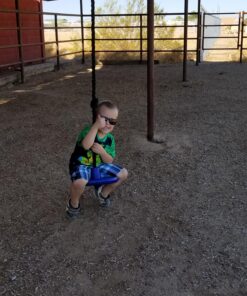 Squirrel Products Heavy Duty Plastic Tree Swing - Disc Rope Swing with Leg Protectors - Additions & Replacements - Outdoor Play Equipment - Blue 17 81WfbOIFIcL