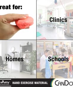 CanDo TheraPutty Standard Hand Exercise Putty For Rehabilitation, Exercises, Hand Therapy, Occupational Therapy, Hand Strengthening, Improve Motor Skills, Stress Relief SOFT 4-ounce 7 81WfupGLaNL