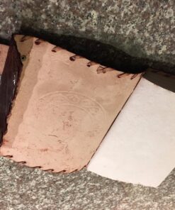 Handmade Embossed Blue Stone Leather Journal Notebook Refillable Sketchbook with 2 Latches, Lace Edging Diary By Cuero 54 81WgUM8jXRL 1