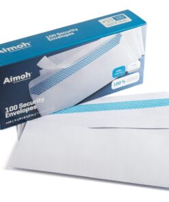 #10 Security Tinted Self-Seal Envelopes - No Window - EnveGuard, Size 4-1/8 X 9-1/2 Inches - White - 24 LB - 100 Count (34100) 100 Ct. 31 81WgfJrWHGL