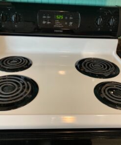 Range Kleen P10124XN, Black, Style A Porcelain Drip Pans Set of 4, 2 6 Inch and 2 8 Inch 17 81Whj2y8vyL