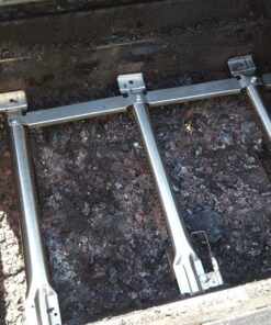 Hongso SBE593(3-Pack) Stainless Steel Cross Over Burner Replacement for Select Gas Grill Models by Centro, Charbroil and Others 7 1/4 7 1/4" 3 81WhmP97pqL