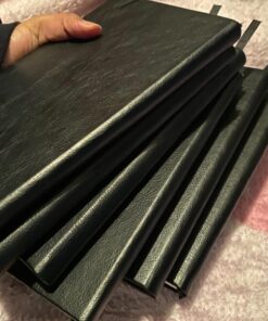 2 Pack Classic Ruled Notebooks/Journals - Premium Thick Paper Faux Leather Writing Notebook, Black, Hard Cover, Large, Lined (5.4 x 8.3) 63 81WhotuEdL