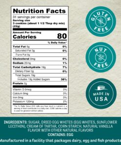 Judee’s Complete Meringue Powder Mix 1.5 lb (24oz) - Great for Baking and Decorating - No Preservatives - Gluten-Free and Nut-Free - Make Meringue Cookies, Pies, Frosting, and Royal Icing 1.5 Pound (Pack of 1) 24 81WiIYNdVTL