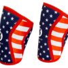 Fire Team Fit Knee Sleeve, 7 mm, Compression & Knee Brace Support for Weightlifting, Running, Basketball, Volleyball, & Gym Workouts American Flag Small 6 81WiafG7K6L