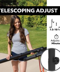 Lifetime Height Adjustable Portable Basketball System, 44 Inch Backboard 28 81WkKQyqVbL