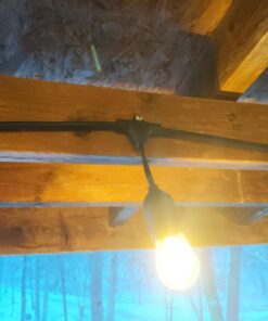 Foxlux String Lights - 48 ft LED Outdoor String Lights - Shatterproof, Waterproof Pergola Lights - 15 Hanging Sockets, Light Sensor, Edison Bulbs - Decor for Patio, Backyard, Garden, Bistro 52 81WknwnoXKL