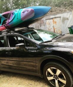 ECOTRIC Kayak Roof Rack J-Bar Rack HD Universal Kayak Carrier Holder Canoe Boat Surf Ski Board Roof Top Mounted on Crossbar for Car SUV Truck Set of 4 38 81Wl1fMelxL