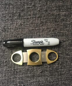 Alaska Bear® Cigar Cutter Stainless Steel Guillotine Double Cut Blade in Black Gift Pouch 43 81WlFS8LBQL