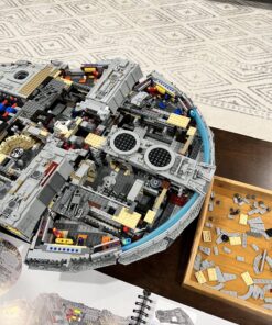LEGO Star Wars Ultimate Millennium Falcon 75192 - Expert Building Set and Starship Model Kit, Movie Collectible, Featuring Classic Figures and Han Solo's Iconic Ship, Best Gift for Adults 79 81WlFllr8PL