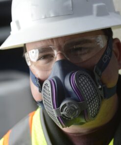 GVS Elipse P100 Dust Half Mask Respirator with replaceable and reusable filters included, Blue 26 81WlPReG4L