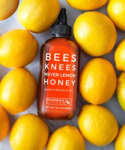 Bees Knees Meyer Lemon Honey, 12.5 oz, Pure Honey with Citrus, Gluten Free, Paleo Friendly Wildflower Natural Honey for Tea, Cooking, Food Gifts, Unique Gifts 12 81WmPrIQJqL