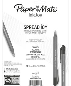 Paper Mate InkJoy 100RT Retractable Ballpoint Pens, Medium Point (1.0mm), Assorted, 16 Count 12 81WncD2rvmL