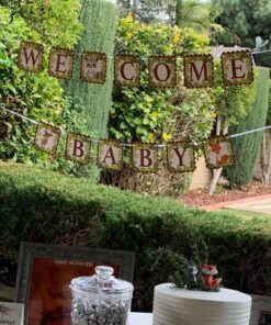 Sweet Baby Co. Neutral Sage Green Balloon Garland Kit Woodland Arch with Light Sage, Cocoa, Brown, Gold, White Balloons for Baby Shower Decorations, Hunter Jungle Theme Party Supplies, Safari Decor 49 81Wr2bG6oL