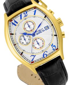 Invicta Men's 14330 Specialty Tonneau Watch with 3 Textured Leather Strap Set 28 81Wsg958ITL