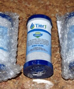 Tier1 WF1CB Refrigerator Water Filter 3-pk | Replacement for Frigidaire PureSource WFCB, RG100, WF284, NGRG-2000, Kenmore 469906, 469910, 9910, Fridge Filter 14 81WtKtoF7ML