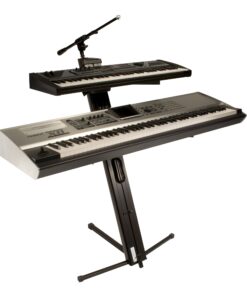 Ultimate Support AX-48 Pro Plus Two-tier Portable Column Keyboard Stand (Black), Boom Attachment, Ulti-Boom Pro-TB, and Tote Black 14 81Wu9LSXKAL