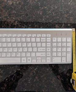 Wireless Keyboard and Mouse,J JOYACCESS USB Slim Wireless Keyboard Mouse with Numeric Keypad Compatible with iMac Mac PC Laptop Tablet Computer Windows -Silver White 47 81WuaAZzjDL