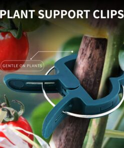 Alternative view of Ram-Pro 40 Piece Green Gentle Gardening Plant & Flower Lever Loop Gripper Clips, Tool for Supporting or Straightening Plant Stems, Stalks, and Vines, Garden Clips